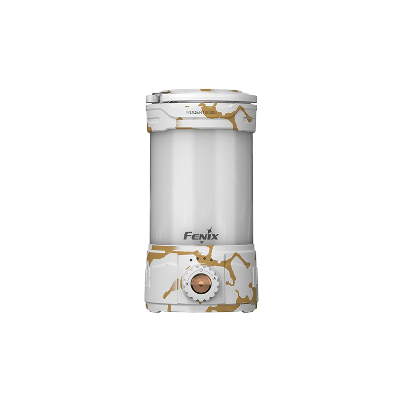 Fenix CL26R PRO Lantern white camo finish with bronze dial, camping lights & lanterns on Tampa Home & Garden Store