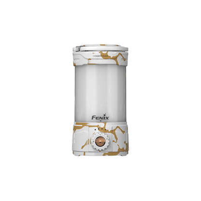 Fenix CL26R PRO Lantern white camo finish with bronze dial, camping lights & lanterns on Tampa Home & Garden Store