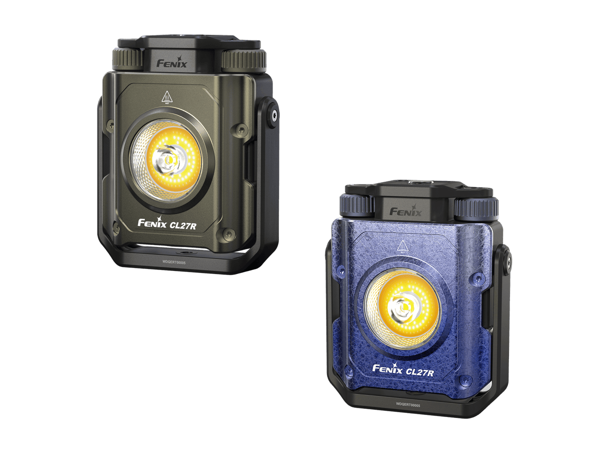 Fenix CL27R Multifunctional Outdoor Lantern pair in olive green and blue by Fenix Store on Tampa Home & Garden Store