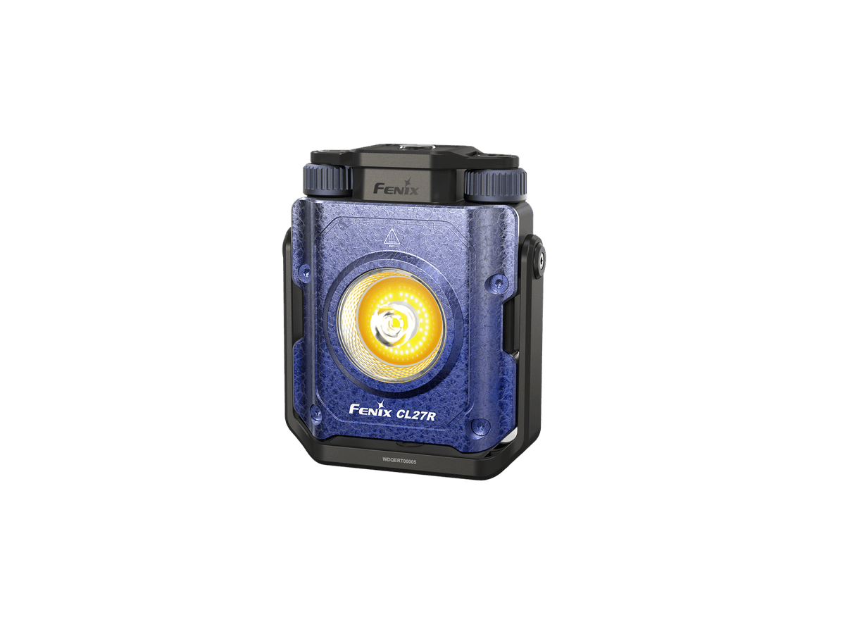Fenix CL27R lantern blue textured housing with central LED, rugged camping light by Fenix Store on Tampa Home & Garden Store