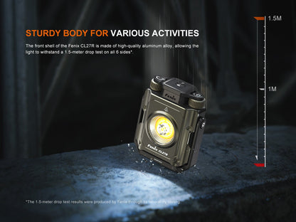 Fenix CL27R multifunctional outdoor lantern, olive aluminum body with bright LED, Fenix Store on Tampa Home & Garden Store
