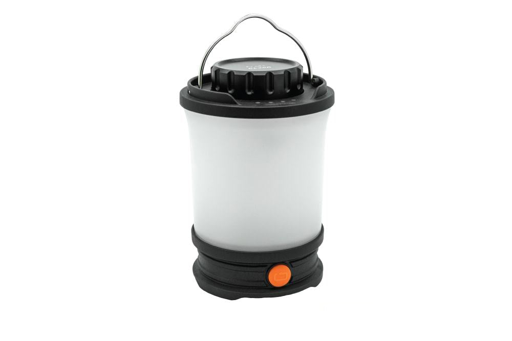 Fenix CL30R LED camping lantern with white diffuser, black base, orange power button on Tampa Home & Garden Store