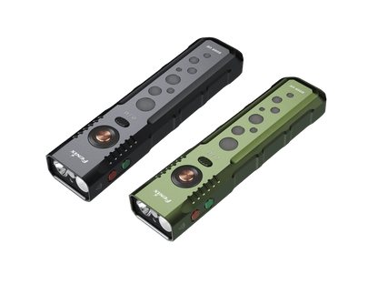 Fenix E08R UE multi-light EDC flashlights 2-pack in black and olive green on Tampa Home & Garden Store