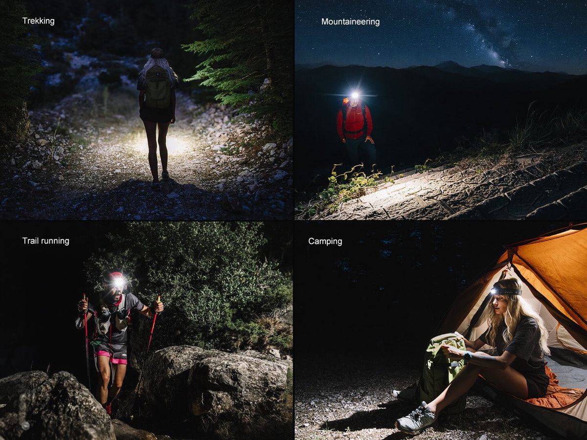 Fenix HM55R headlamp, lightweight multi-LED, used for trekking, trail running and camping on Tampa Home & Garden Store