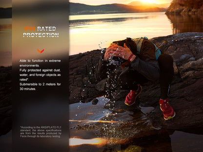Headlamp Fenix HM65R-DT trail running LED with IP68 protection by Fenix Store on Tampa Home & Garden Store