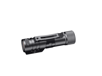 Fenix HM71R rechargeable LED headlamp, black metal body, side clip on Tampa Home & Garden Store