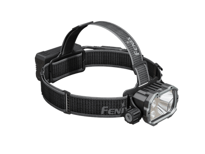 Fenix HP35R Search and Rescue Headlamp on black adjustable headband on Tampa Home & Garden Store