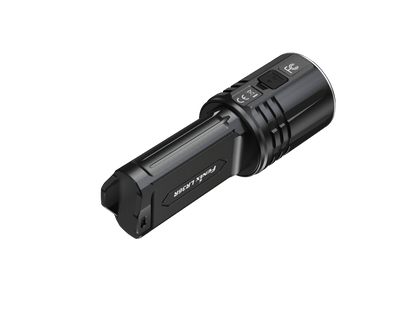 Fenix LR36R flashlight black metal body with ridged head and visible branding on side on Tampa Home & Garden Store