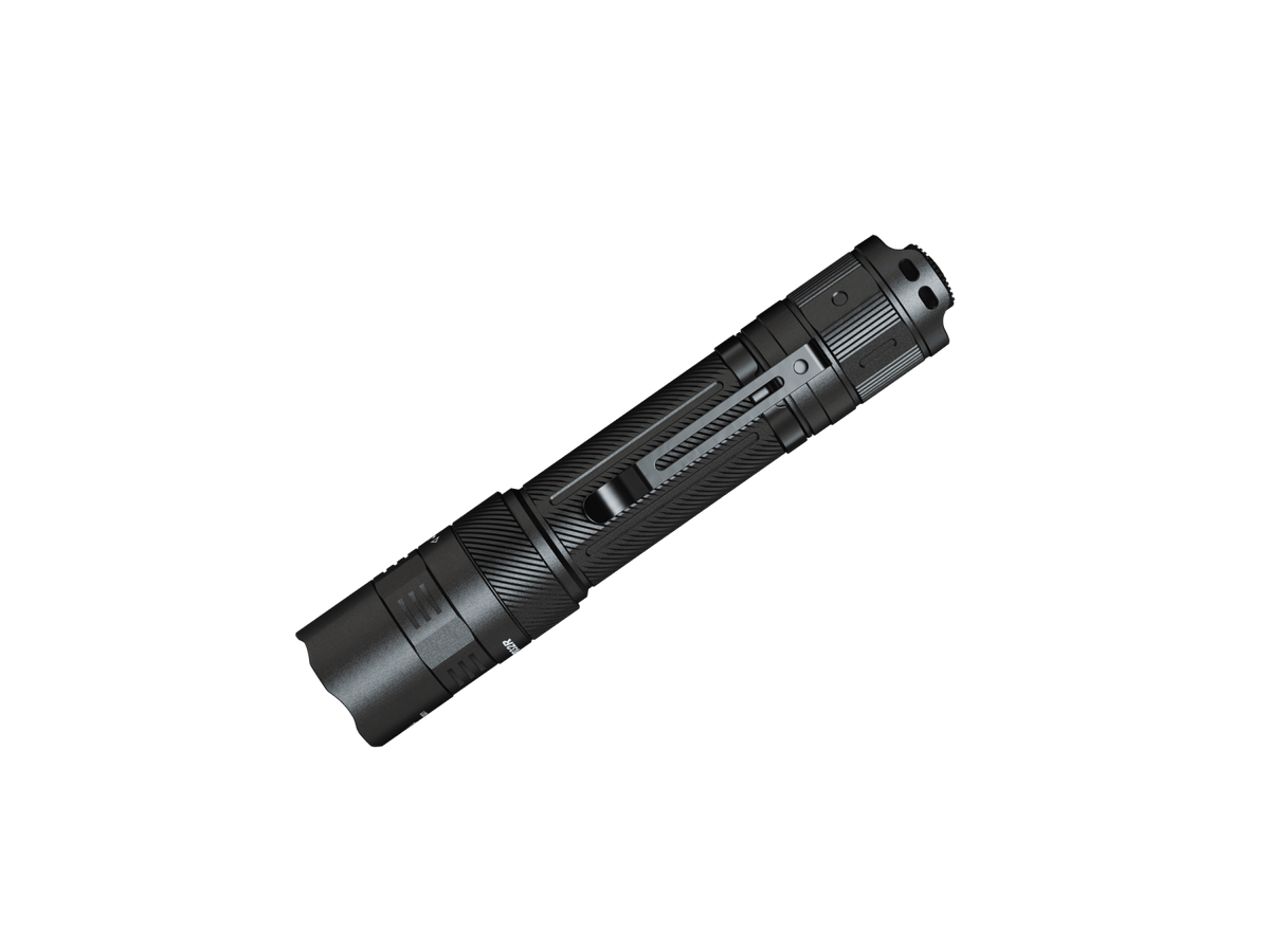 Fenix PD32R rechargeable tactical flashlight black textured grip on Tampa Home & Garden Store