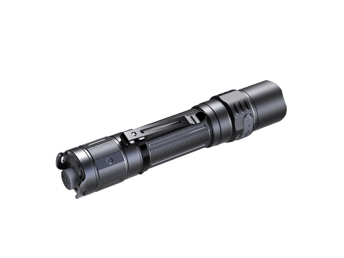 Fenix PD35R rechargeable tactical flashlight black aluminum body with textured grip on Tampa Home & Garden Store