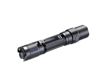 Fenix PD35R rechargeable tactical flashlight black aluminum body with textured grip on Tampa Home & Garden Store