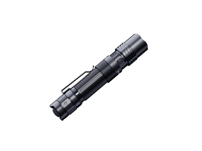 Fenix Store PD35R ACE EDC handheld flashlight with textured aluminum body and pocket clip on Tampa Home & Garden Store