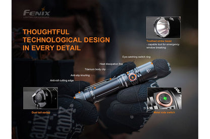 Fenix PD35 V3.0 Flashlight 1700 lumens black aluminum body by Fenix Store on Tampa Home & Garden Store
