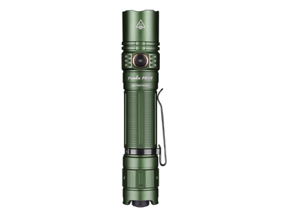 Fenix PD35 V3.0 flashlight green aluminum body with knurled grip and lanyard on Tampa Home & Garden Store