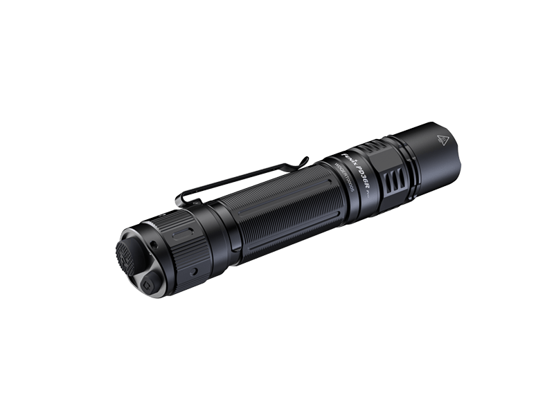 Fenix PD36R Pro 2800 Lumen tactical flashlight black with pocket clip on Tampa Home & Garden Store
