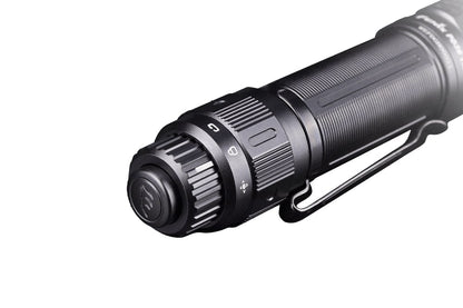 Fenix PD36 TAC tactical flashlight with black anodized aluminum body and pocket clip on Tampa Home & Garden Store