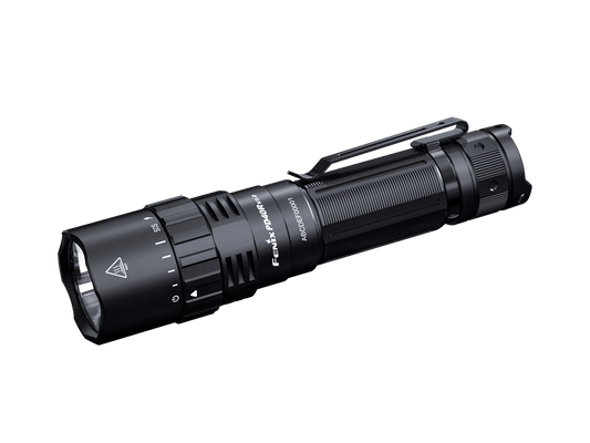 Fenix PD40R V3 rechargeable tactical flashlight, black with pocket clip on Tampa Home & Garden Store