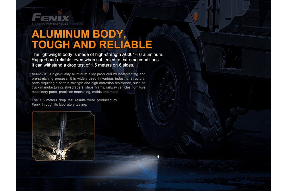 Fenix TK16 V2.0 tactical flashlight with aluminum body, 3100 lumens by Fenix Store on Tampa Home & Garden Store