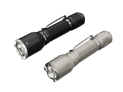 Two Fenix TK17 Dual Switch Flashlights black gray knurled grip clip on Tampa Home & Garden Store