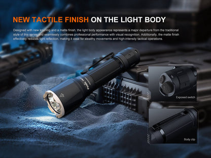 Fenix TK17 Dual Switch Tactical Flashlight handheld torch black knurled body on Tampa Home & Garden Store
