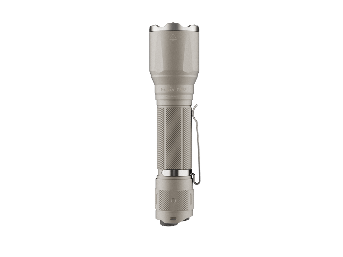 Fenix TK17 Dual Switch Tactical Flashlight gray aluminum body with pocket clip by Fenix Store on Tampa Home & Garden Store