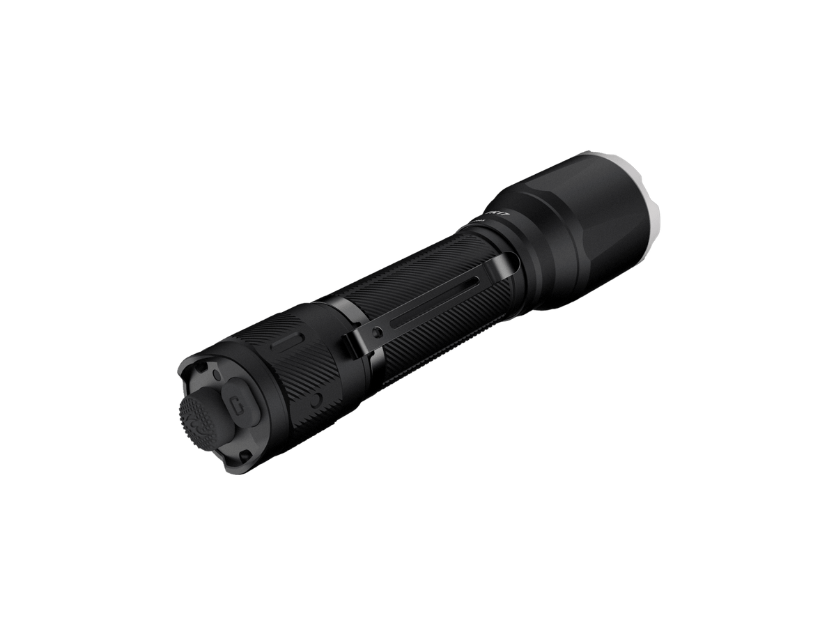 Fenix TK17 dual-switch tactical flashlight black handheld torch with textured grip clip on Tampa Home & Garden Store