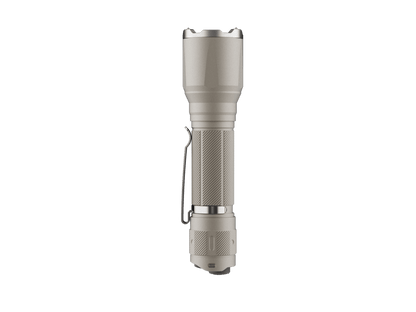 Fenix TK17 Dual Switch Tactical Flashlight beige aluminum body with knurled grip on Tampa Home & Garden Store