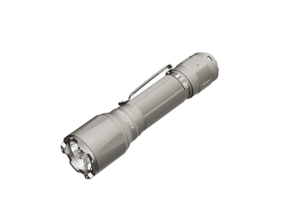 Fenix TK17 Dual Switch Tactical Flashlight gray aluminum with pocket clip and knurled grip on Tampa Home & Garden Store