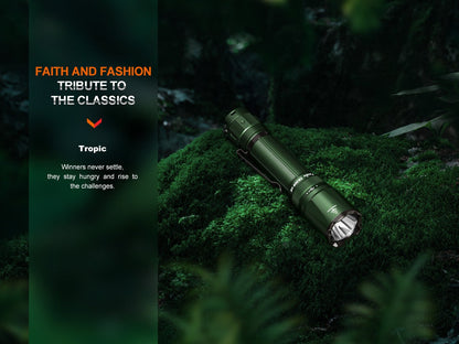 Fenix TK20R UE tactical LED flashlight with green body and clip, 2800 lumens by Fenix Store on Tampa Home & Garden Store