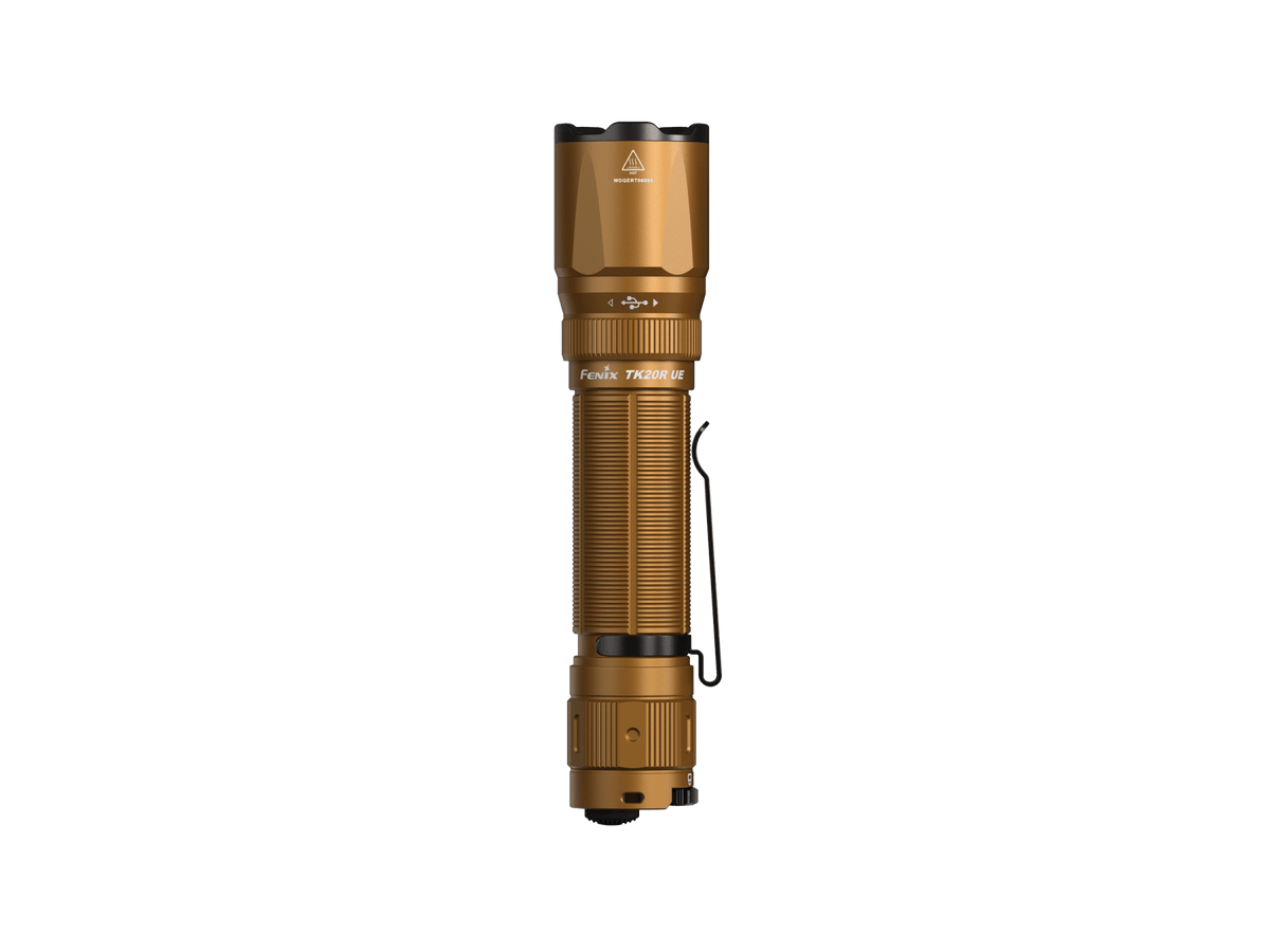 Fenix TK20R UE tactical flashlight bronze finish with knurled body on Tampa Home & Garden Store