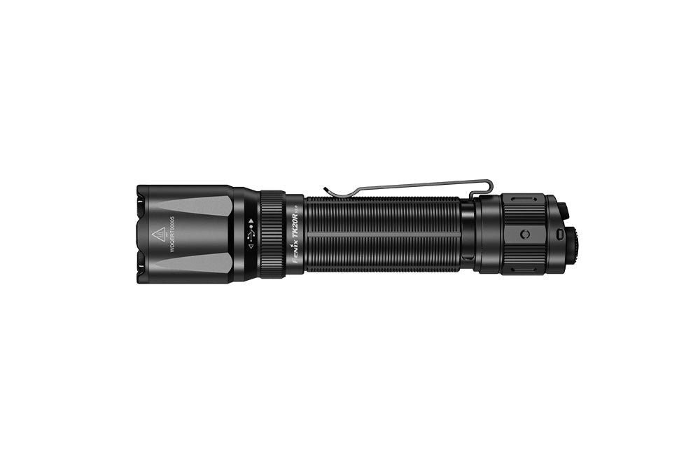 Fenix TK20R V2.0 rechargeable tactical flashlight black with pocket clip on Tampa Home & Garden Store
