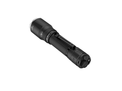 Fenix TK21R Duty Flashlight, black tactical torch with knurled grip and clip on Tampa Home & Garden Store