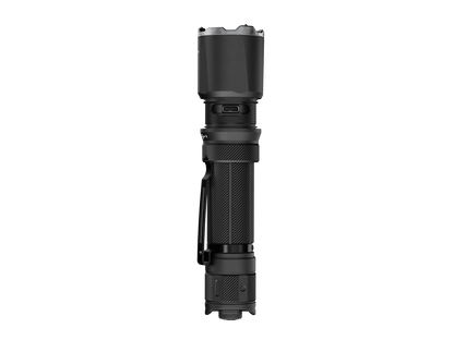 Fenix TK21R Duty Flashlight black tactical handheld flashlight with knurled grip and USB-C port on Tampa Home & Garden Store