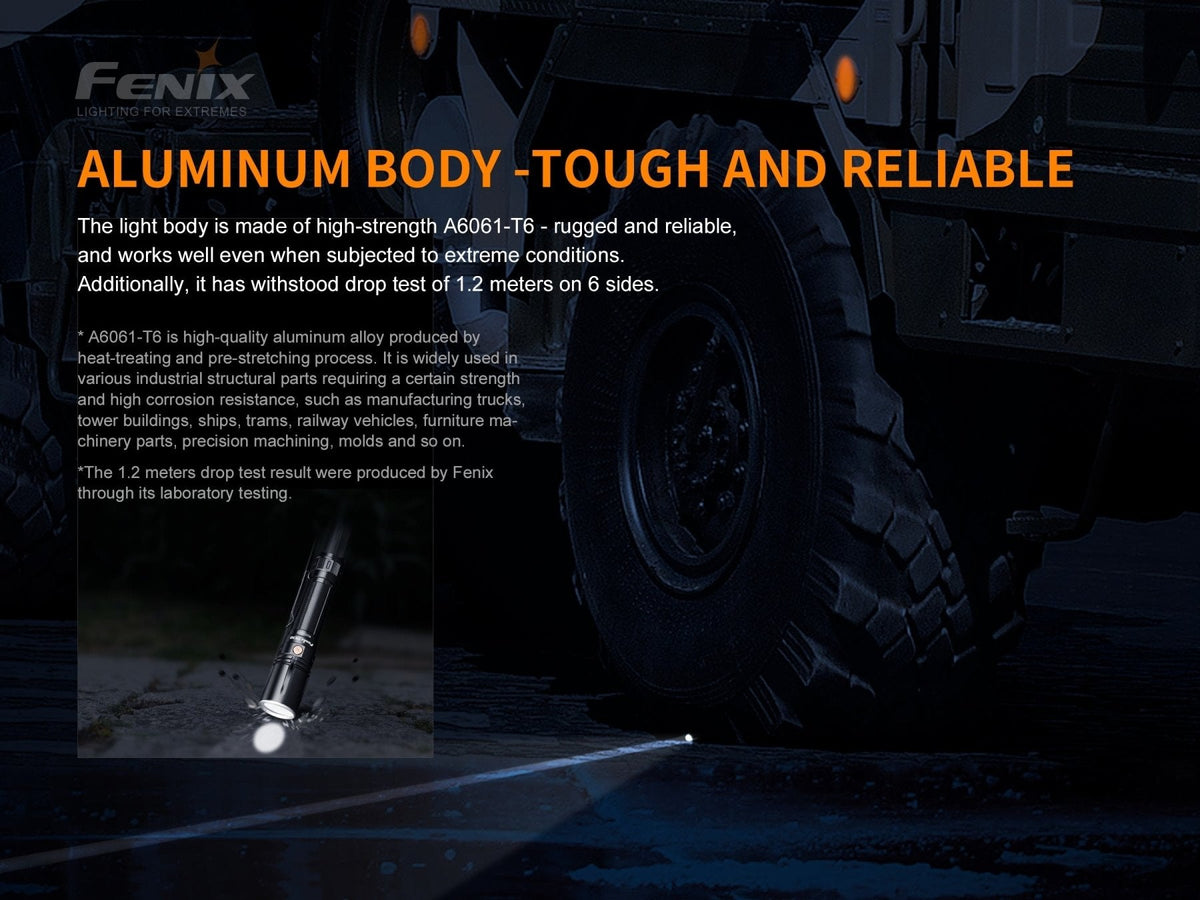 Fenix TK30 White Laser LED Flashlight; tactical aluminum body for durability by Fenix Store on Tampa Home & Garden Store