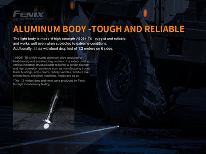 Fenix TK30 White Laser LED Flashlight; tactical aluminum body for durability by Fenix Store on Tampa Home & Garden Store