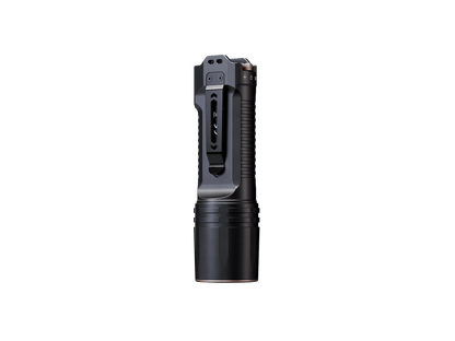 Fenix TK35R flashlight with gray body and black grip on Tampa Home & Garden Store