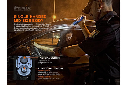 Fenix TK35UE V2.0 tactical flashlight, 5000 lumens, singlehanded midsize body, Fenix Store on Tampa Home & Garden Store