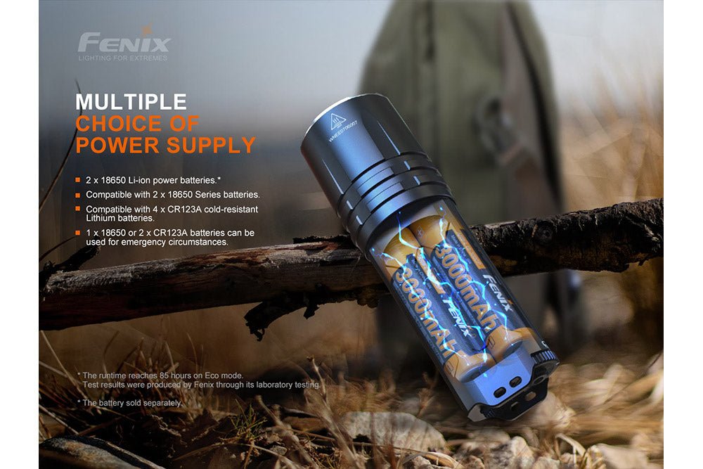 Fenix TK35UE V2.0 Flashlight blue/black tactical hand-held design, 5000 lumens on Tampa Home & Garden Store