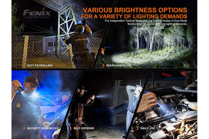 Fenix TK35UE V2.0 5000lm Tactical Flashlight by Fenix Store with patrol and rescue modes on Tampa Home & Garden Store