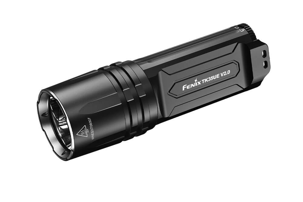 Fenix TK35UE V2.0 tactical flashlight black finish with 5000 lumens on Tampa Home & Garden Store