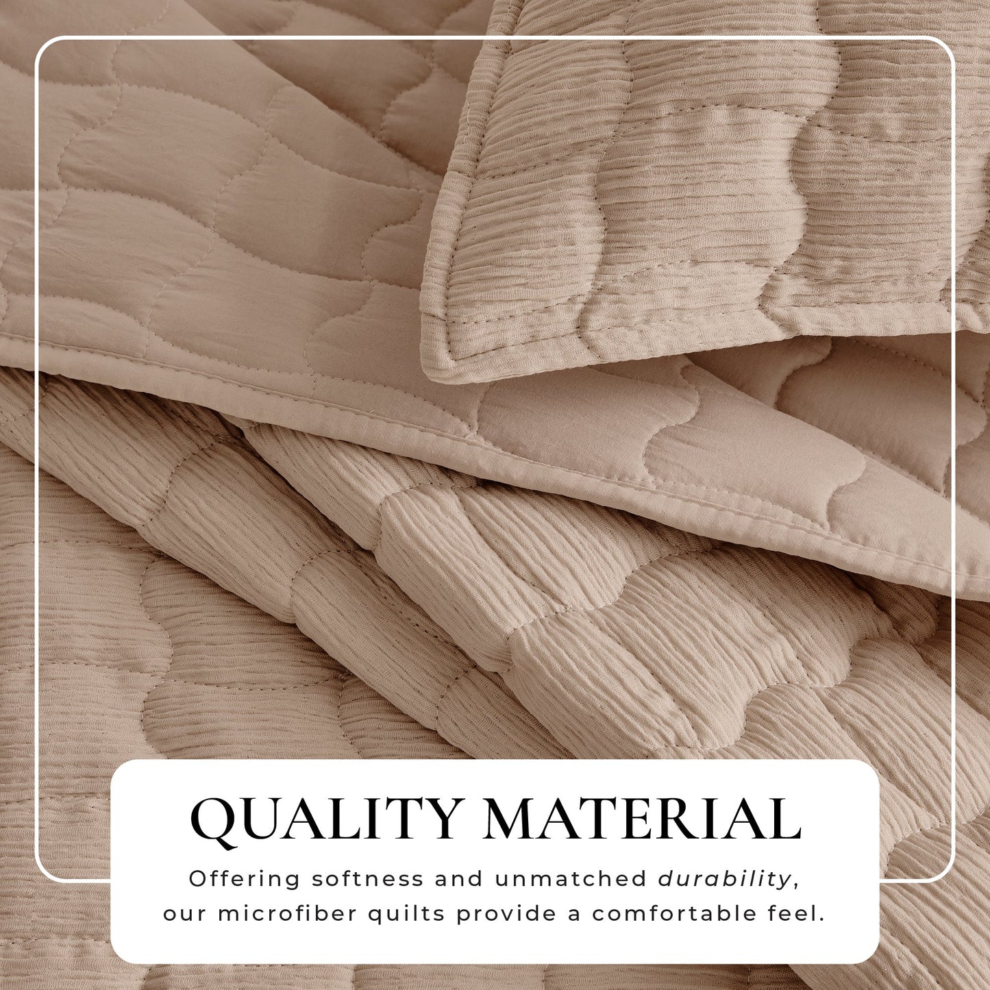 Breathable Gauze Quilt Set and Wave Stitch