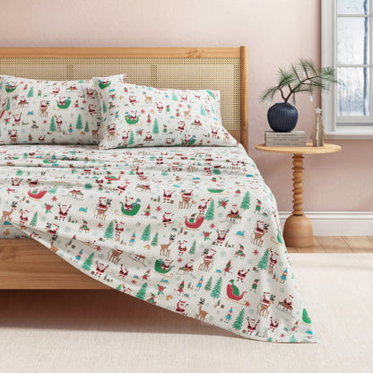 Soft and Plush Turkish Cotton Christmas Sheets