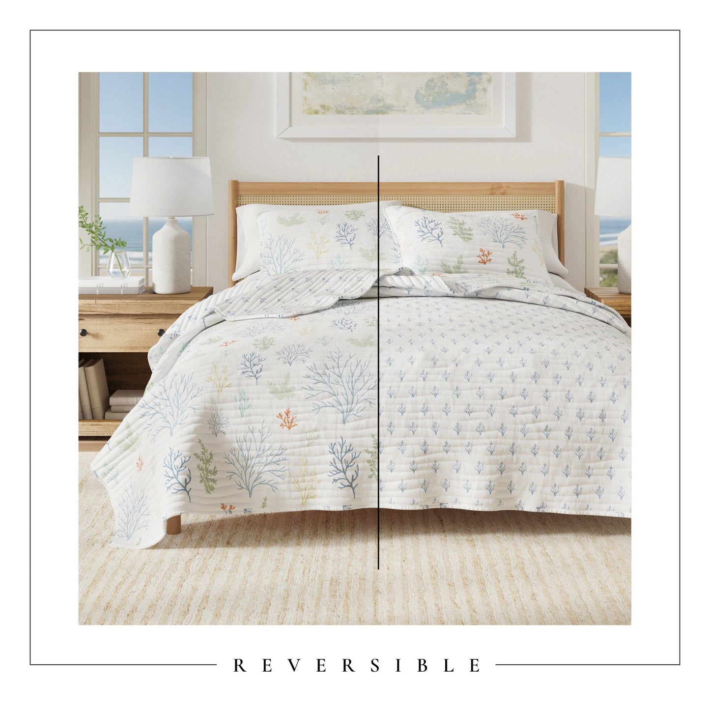 Coastal Microfiber Nautical and All Season Quilt