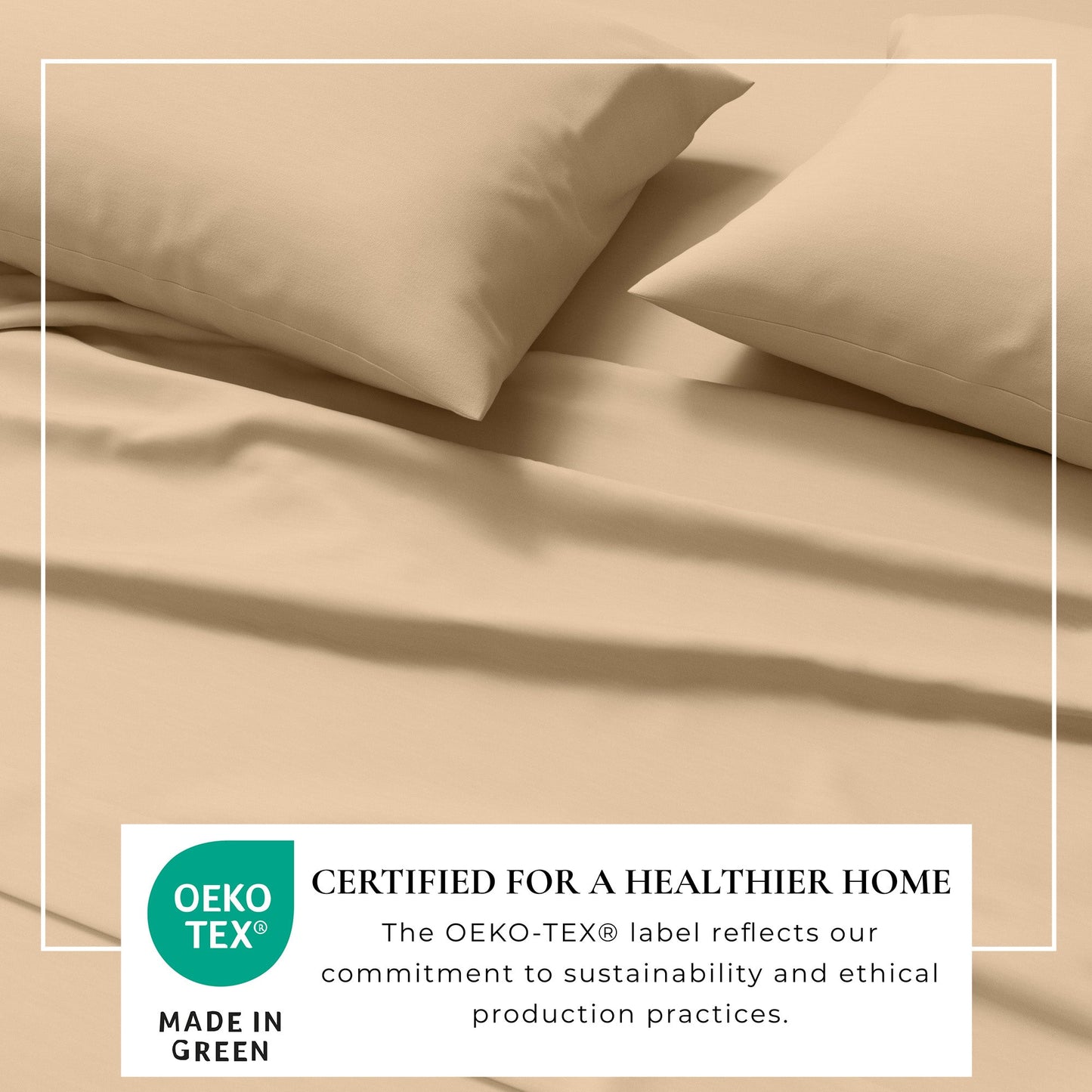 Heathered Jersey and Cotton Blend Bed Sheets