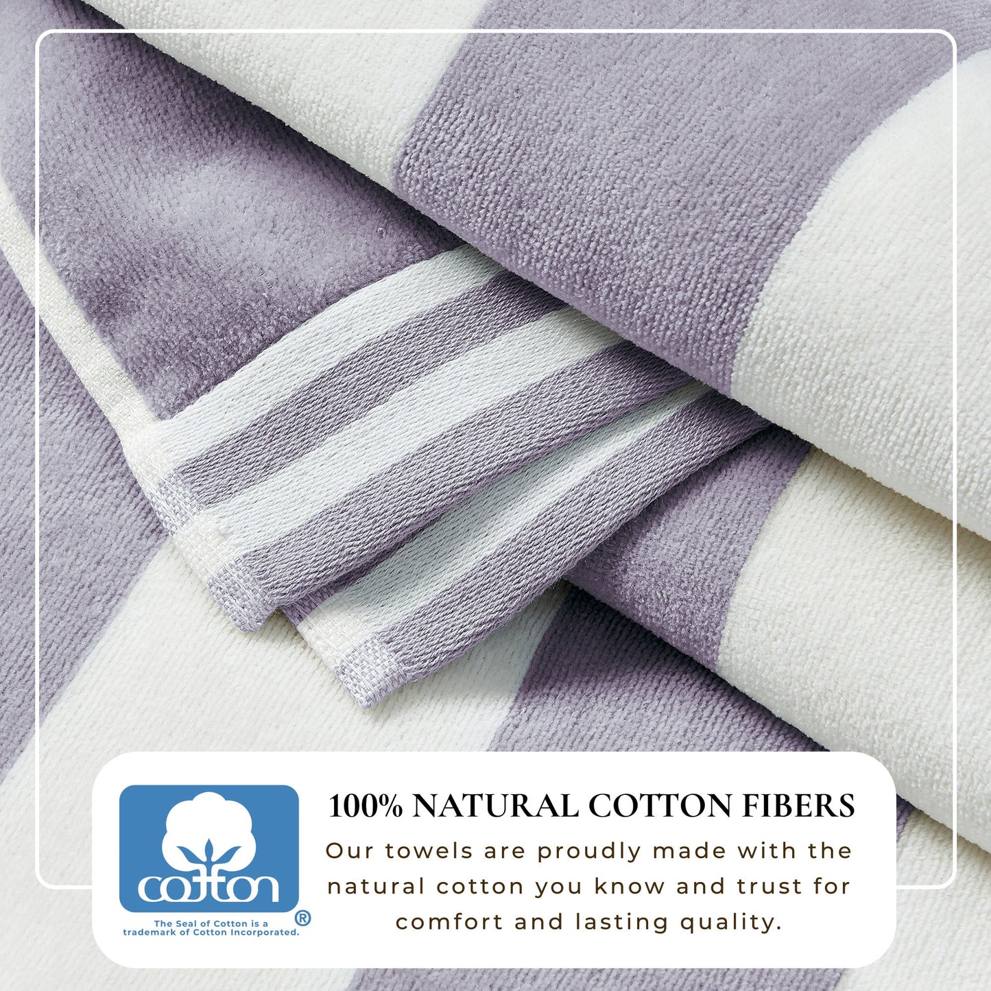 Striped Cabana Beach Towel and Soft Pastel Colors