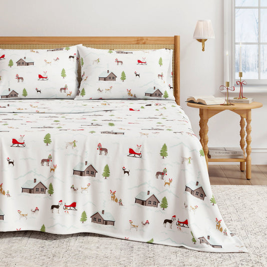 Soft and Plush Turkish Cotton Christmas Sheets