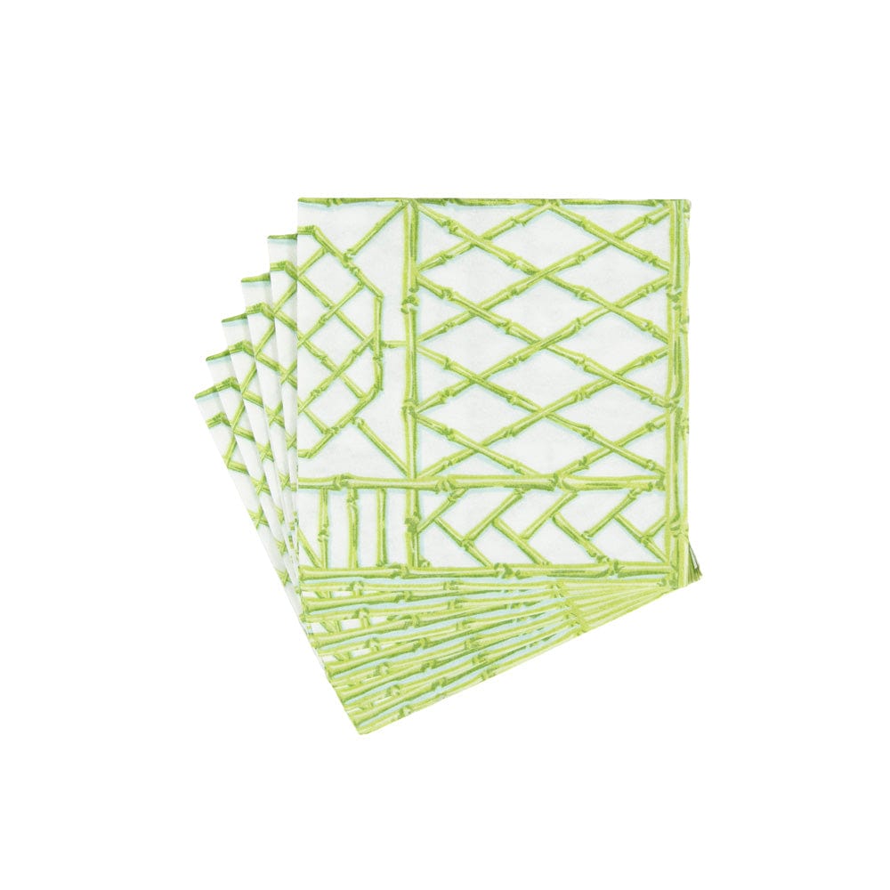 Servilleta de cóctel Bamboo Screen Moss Green