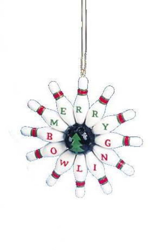 Classic Blue Collar Game Ornament - Bowling - Tampa Home & Garden Store
