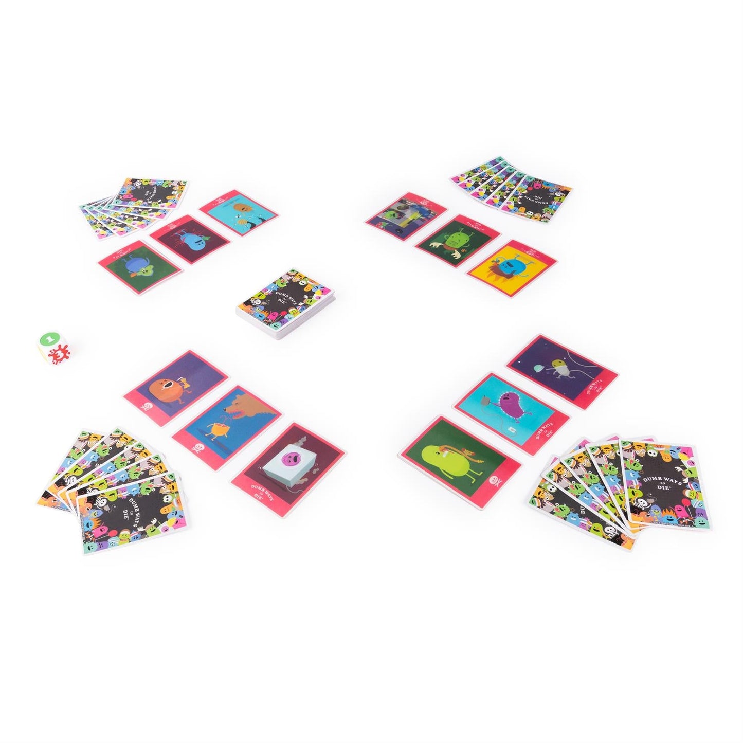Dumb Ways to Die card game with colorful monster cards and decks The Country Christmas Loft on Tampa Home & Garden Store