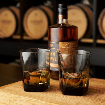 Hexagonal Crystal Double Old Fashioned Glass Set